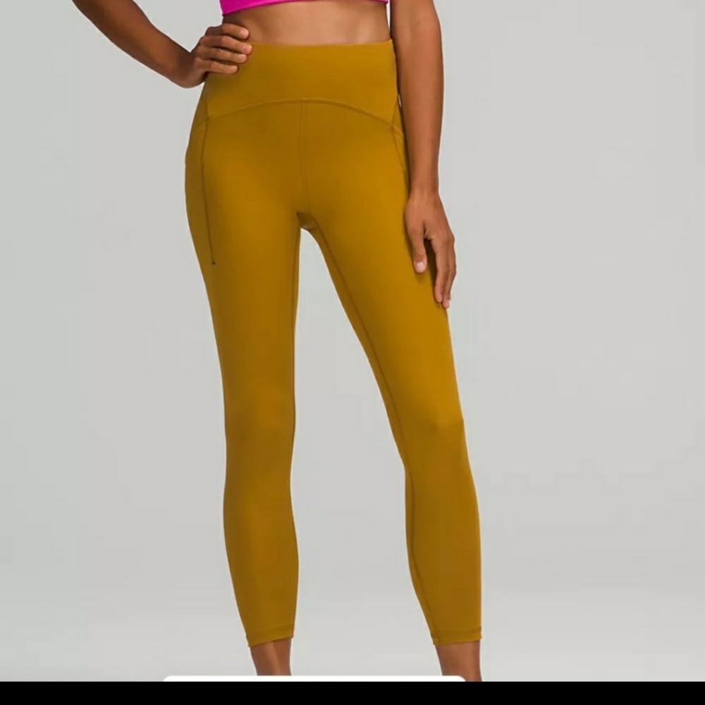 Lululemon Power Thru HR Tight  25" size 6 NWT Glossy Spice - Picture 4 of 8